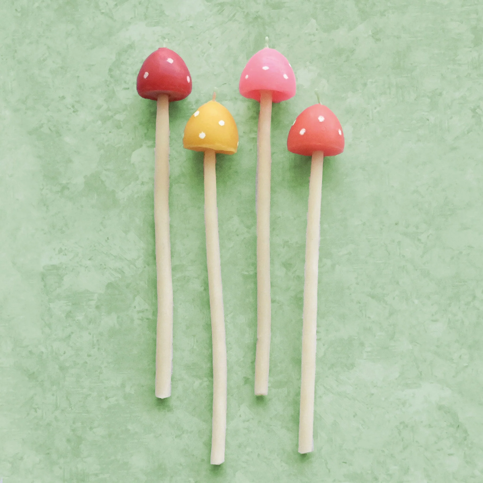 Camp Hollow Beeswax Mushroom Candle Set of 4