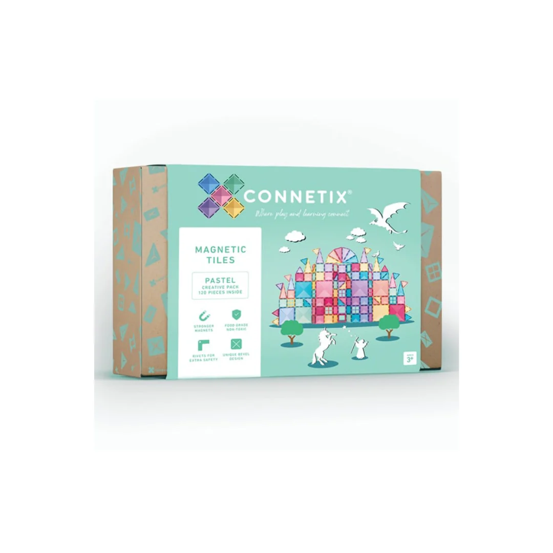 Connetix Magnetic Tiles | Pastel Creative Pack (120 pcs) - Image 2
