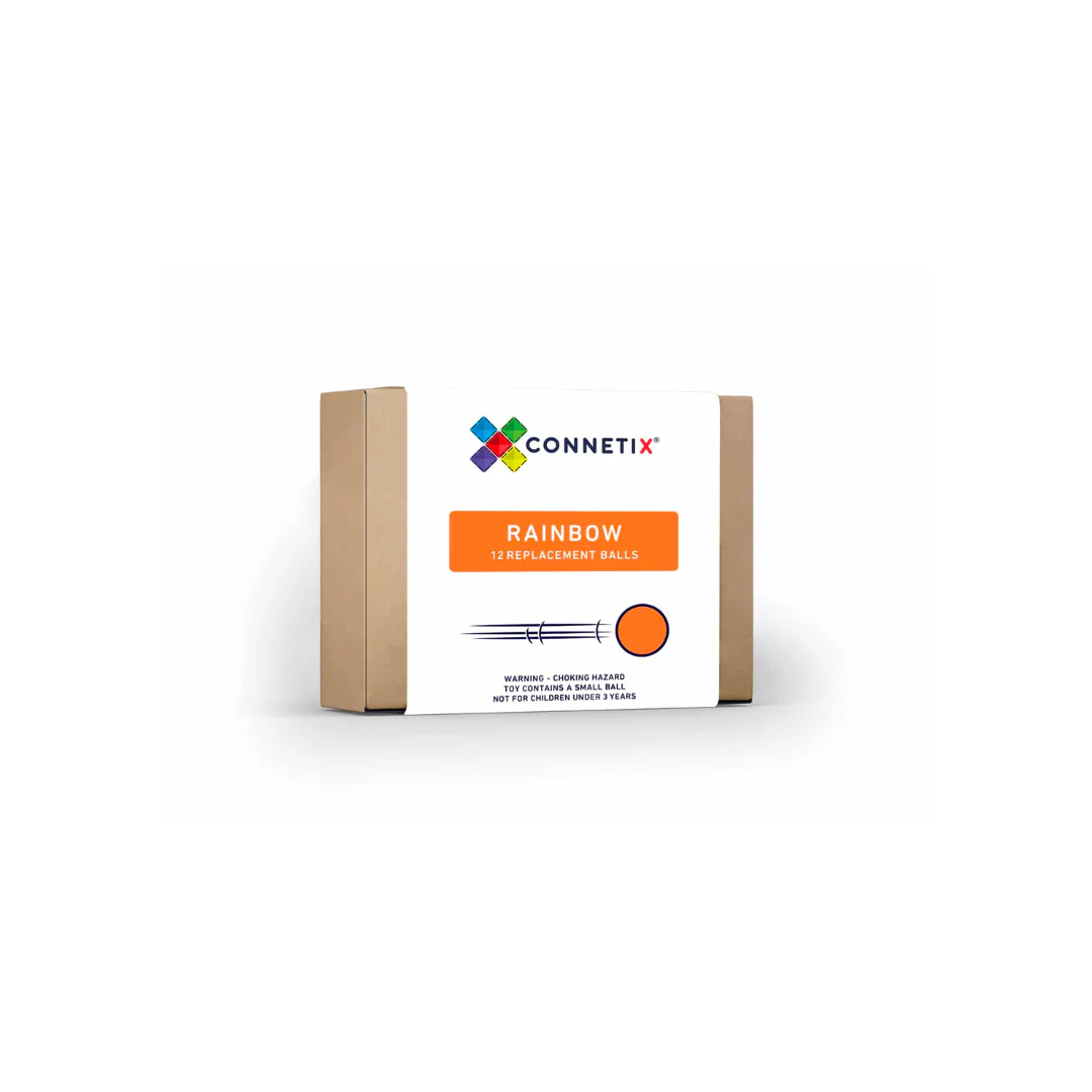 Connetix Magnetic Tiles | Rainbow Replacement Ball Pack (12 pcs) - Image 2
