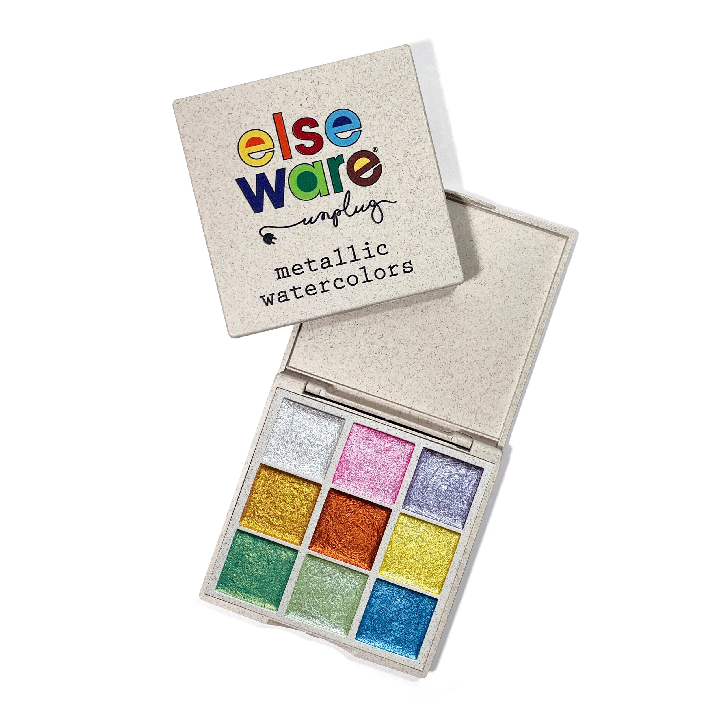 Elseware Unplug Metallic Watercolors – Wheat Straw Palette