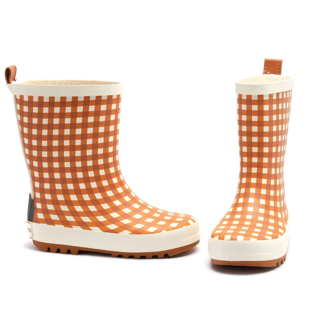 GRECH & CO. Classic Rain Boots | Sienna Gingham