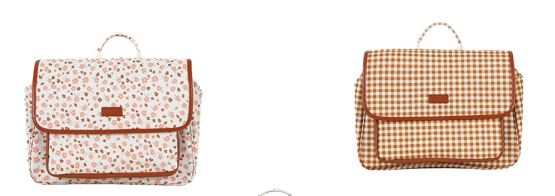 GRECH & CO. Satchel Backpack | Sienna Gingham - Image 6