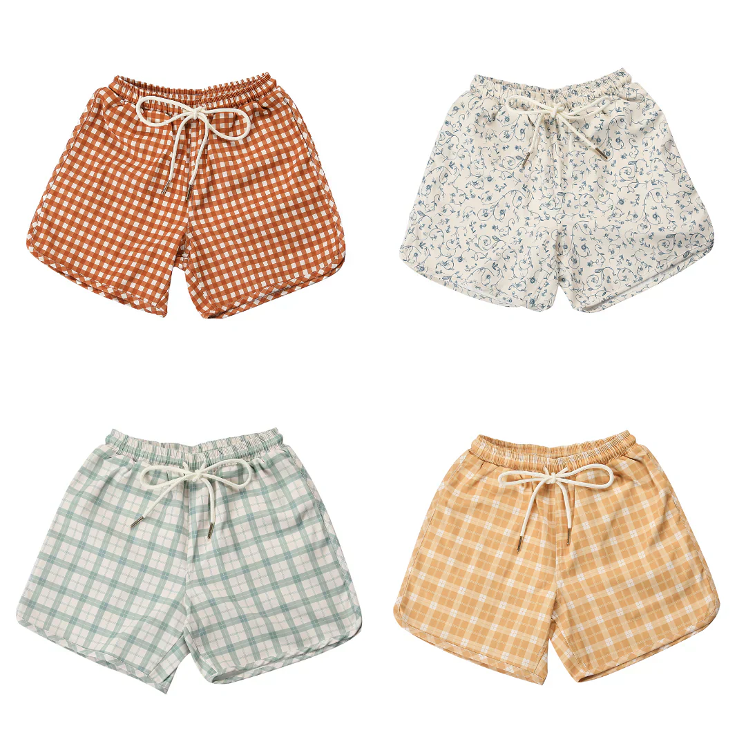 GRECH & CO. Swim Trunks | UPF + Recycled - Fern Plaid - Image 18