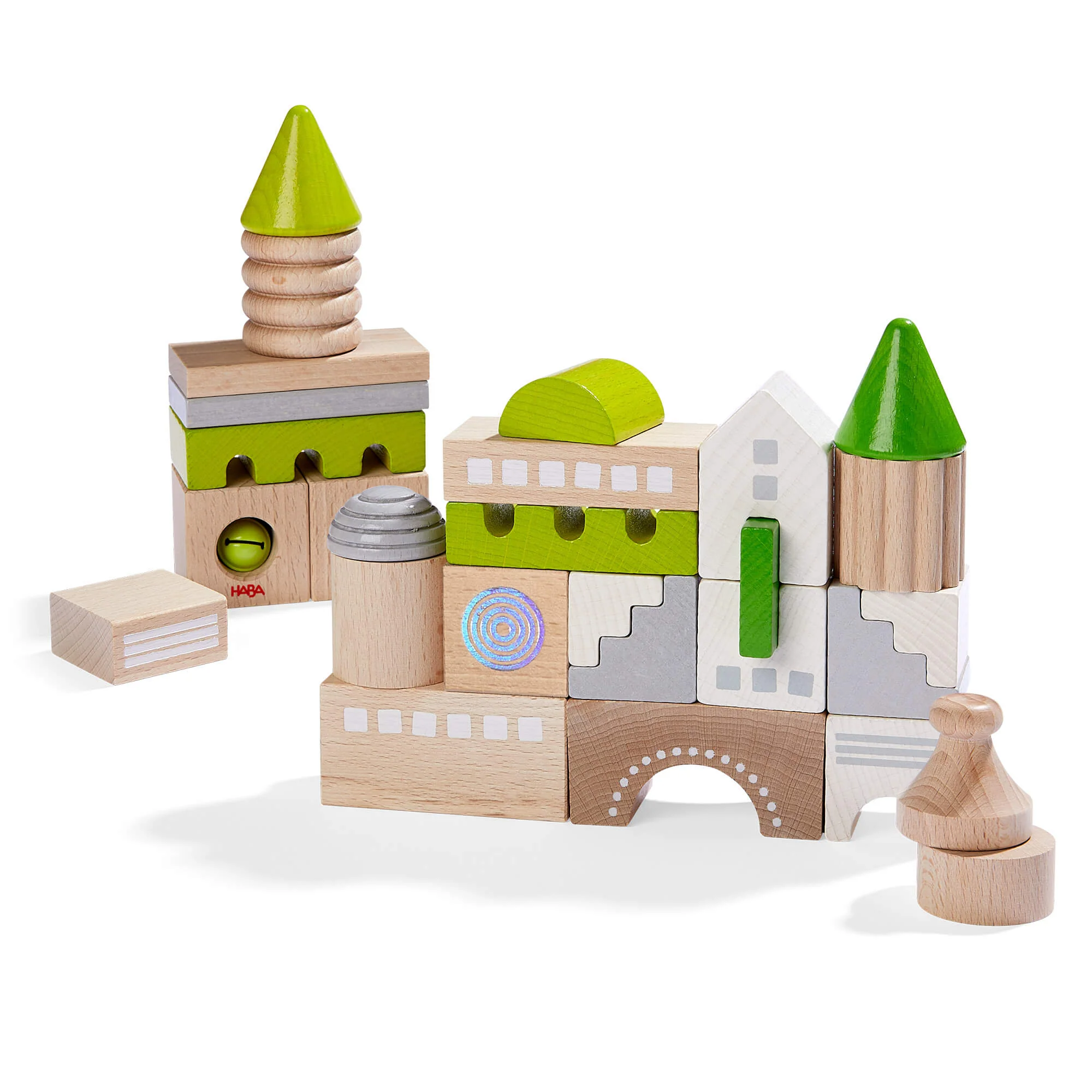HABA Coburg 28 Piece Wooden Building Blocks