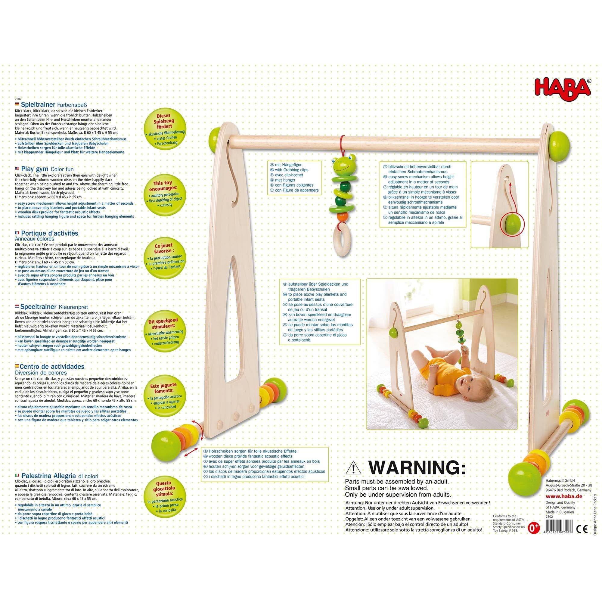HABA Color Fun Play Gym Activity Center - Image 12