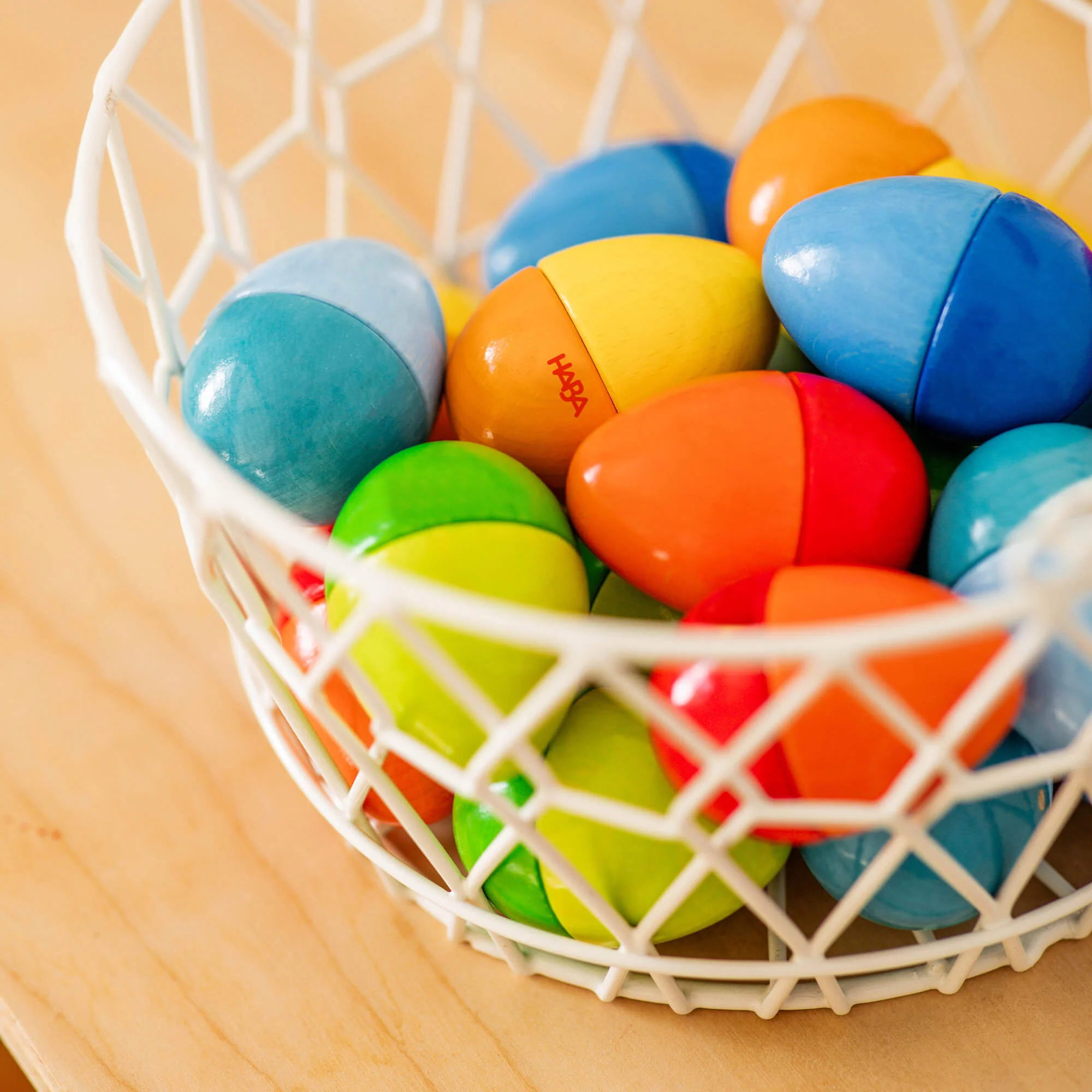 HABA Fun with Sounds Wooden Eggs - Image 2