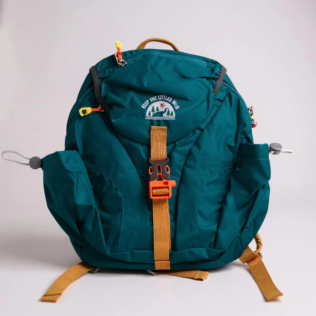 Keep the Littles Wild Kid’s (Ages 2 to 7) Teal Hiking Pack - Water Bladder Compatible Backpack for Young Hikers