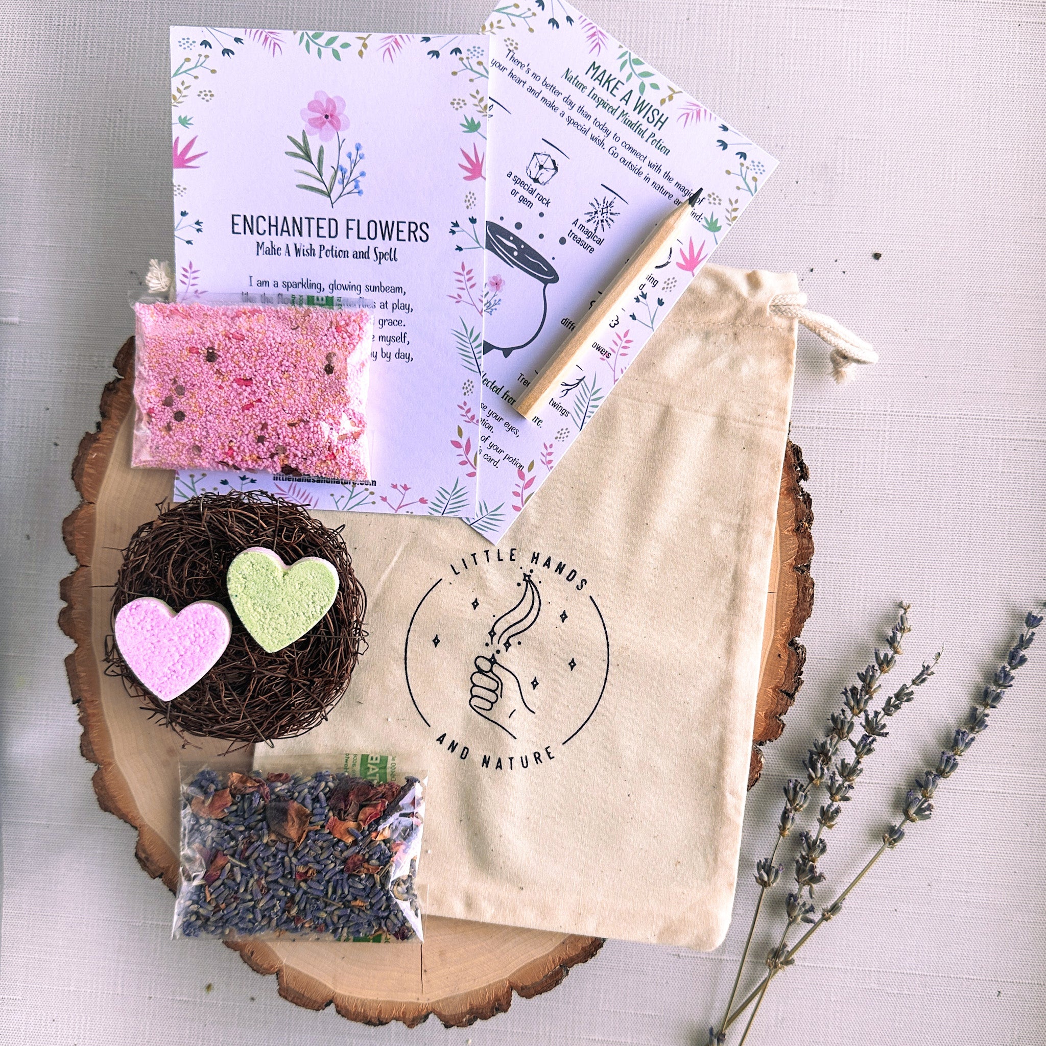 Little Hands and Nature Enchanted Flowers Potion Pouch - Party Favor