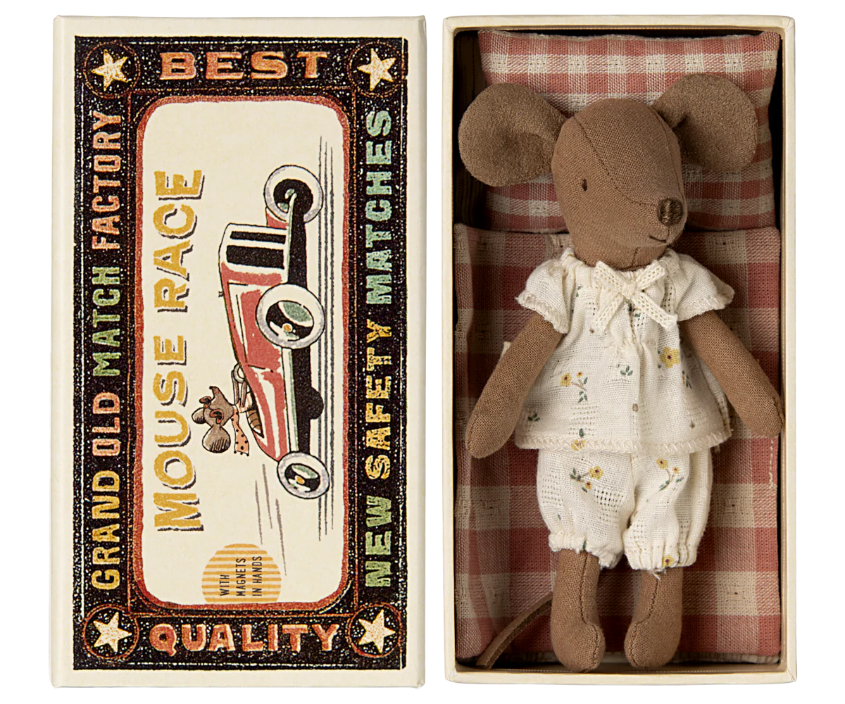 Maileg Big Sister Mouse in Box - Pyjamas