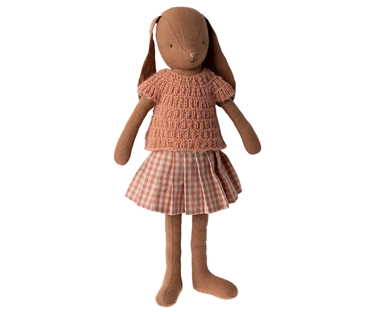 Maileg Bunny, Size 3 - Knitted Shirt & Skirt