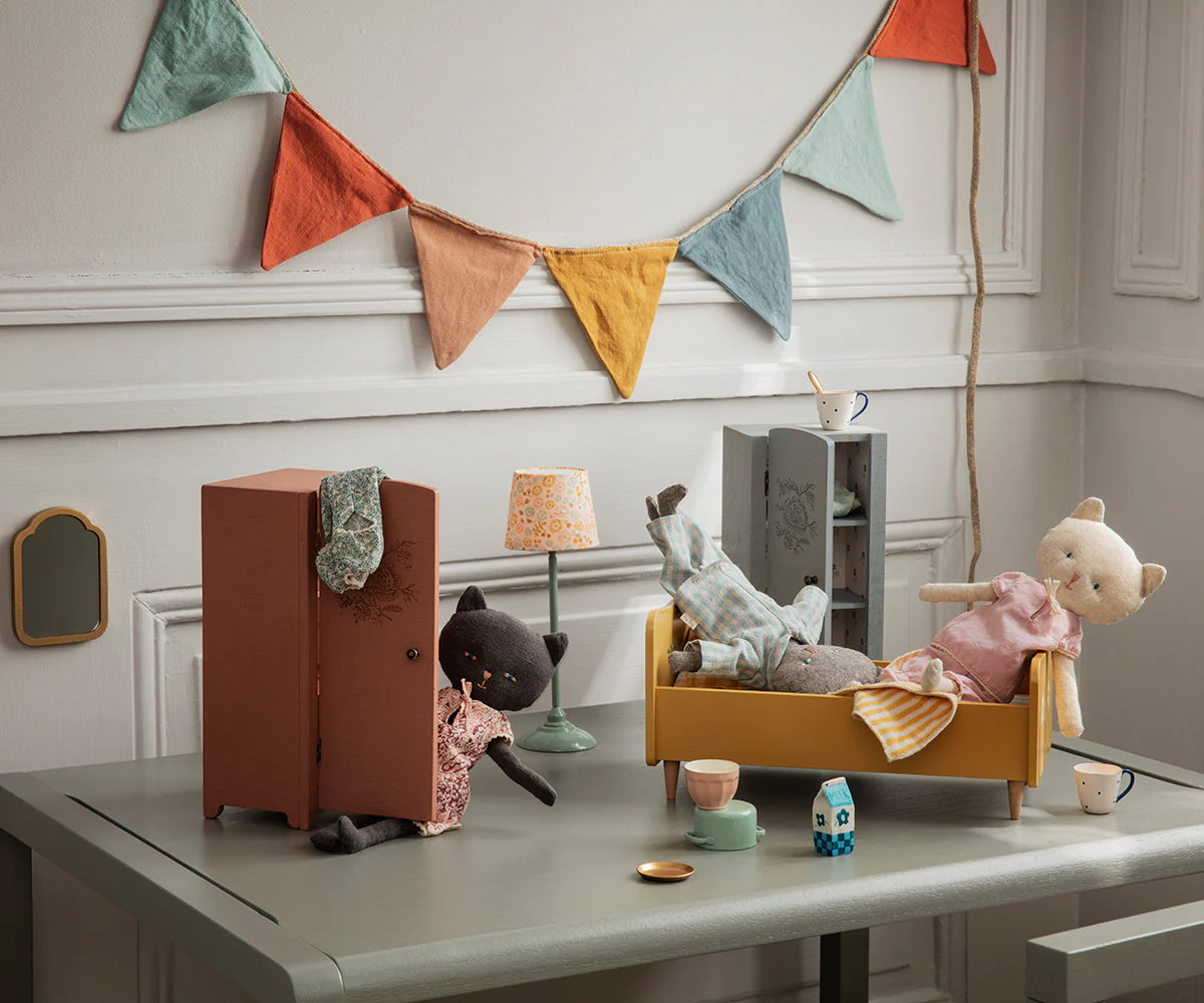 Maileg Closet, Miniature - Grey - Image 3
