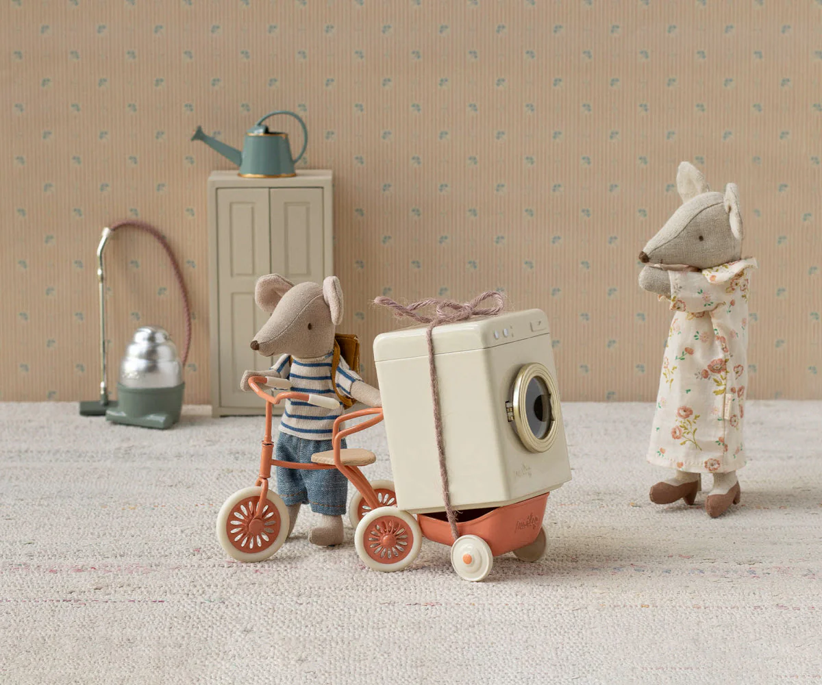 Maileg Tricycle Mouse, Big Brother - Blue - Image 2