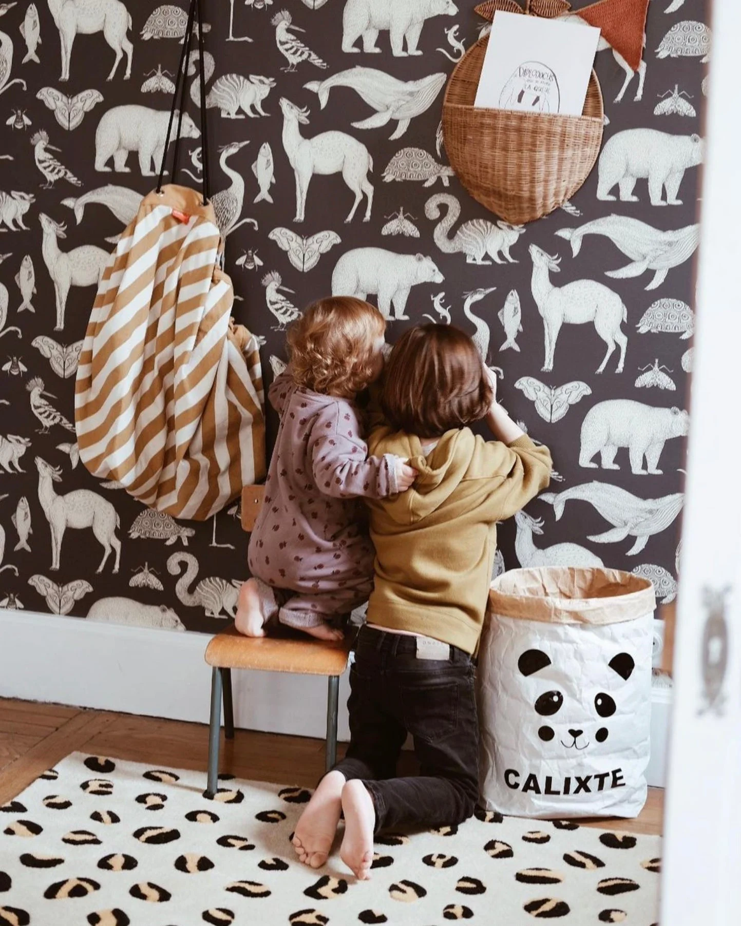 Maison Deux Rug LEOPARD Beige / Brown and Black Print 2.6 x 3.9ft - Image 5