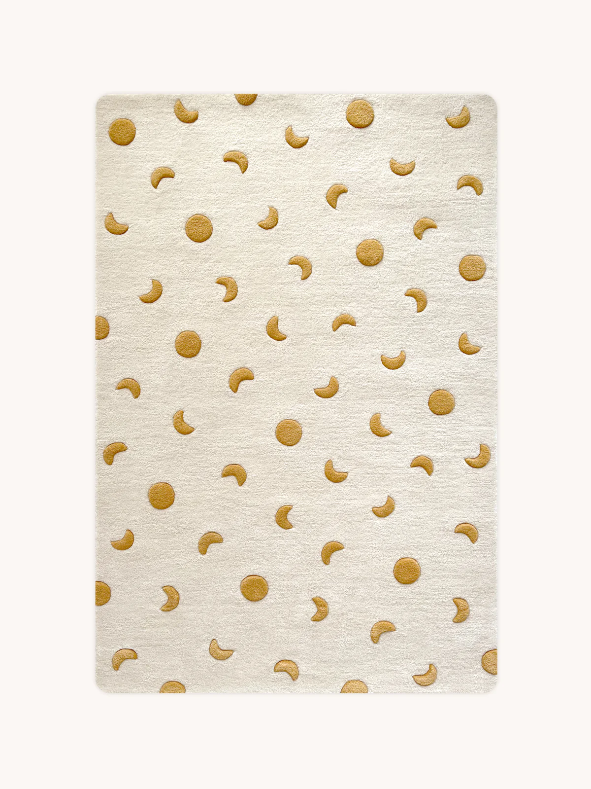 Maison Deux Rug MOONS Cream / Gold 3.9 x 5.9ft