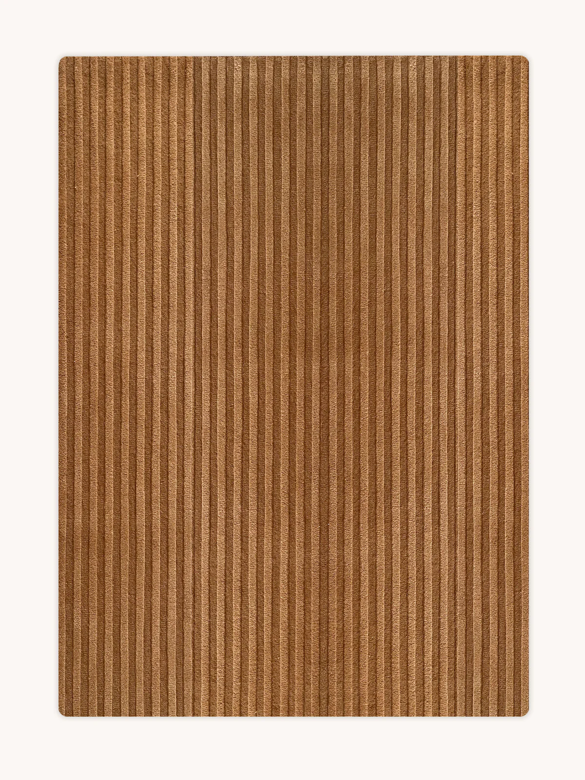 Maison Deux Rug SOLID STRIPE Terra Brown 3.9 x 5.9ft