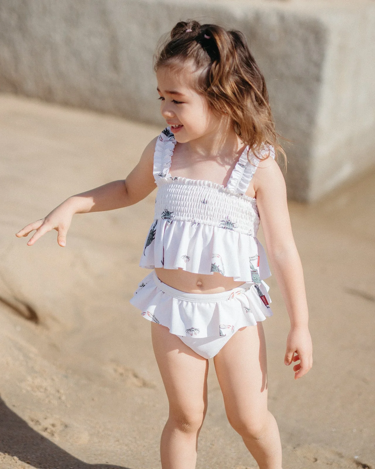 Milkbarn Coastal Crab Ruffle Two Piece Swimsuit - Image 5