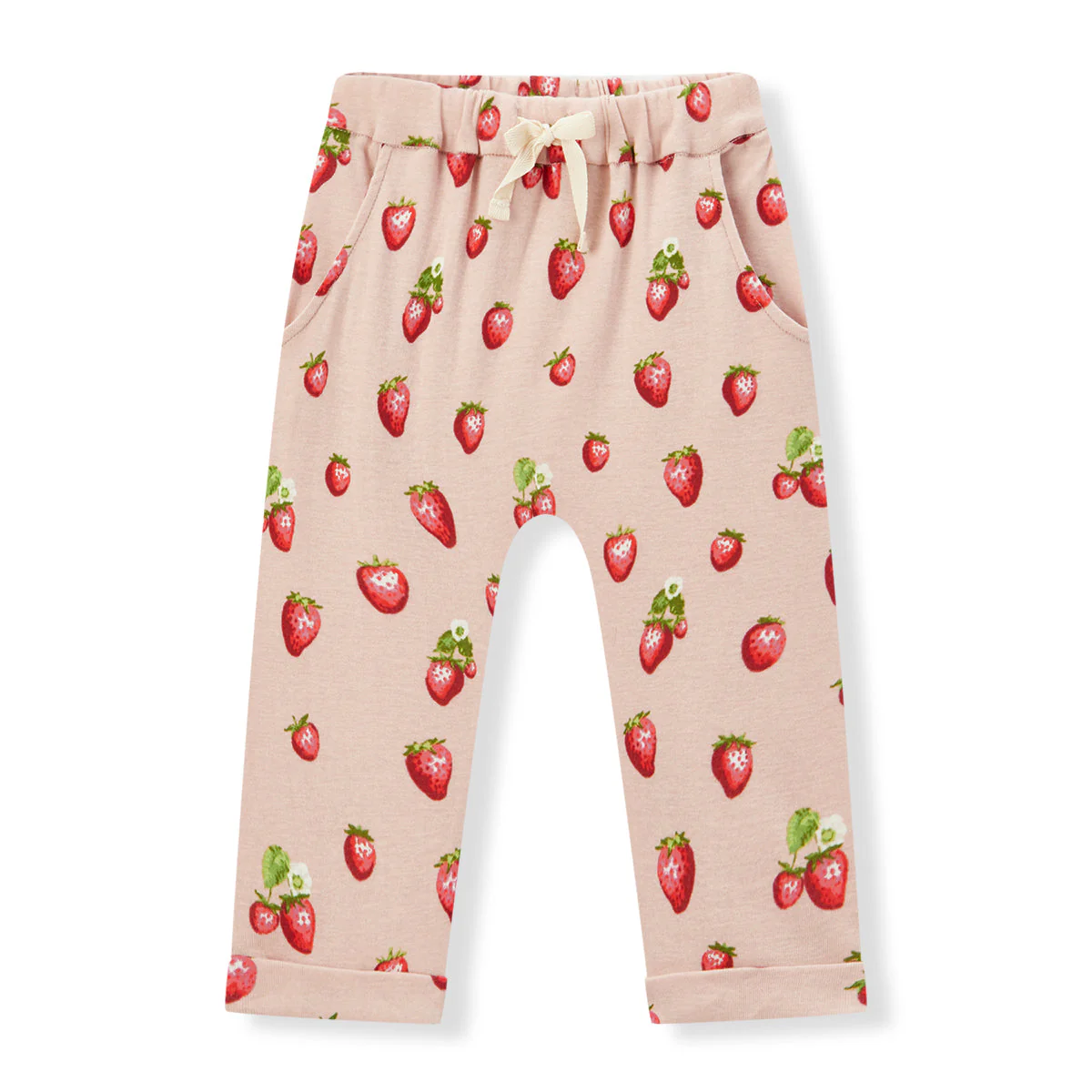 Milkbarn Strawberry Organic Cotton Jogger Pants