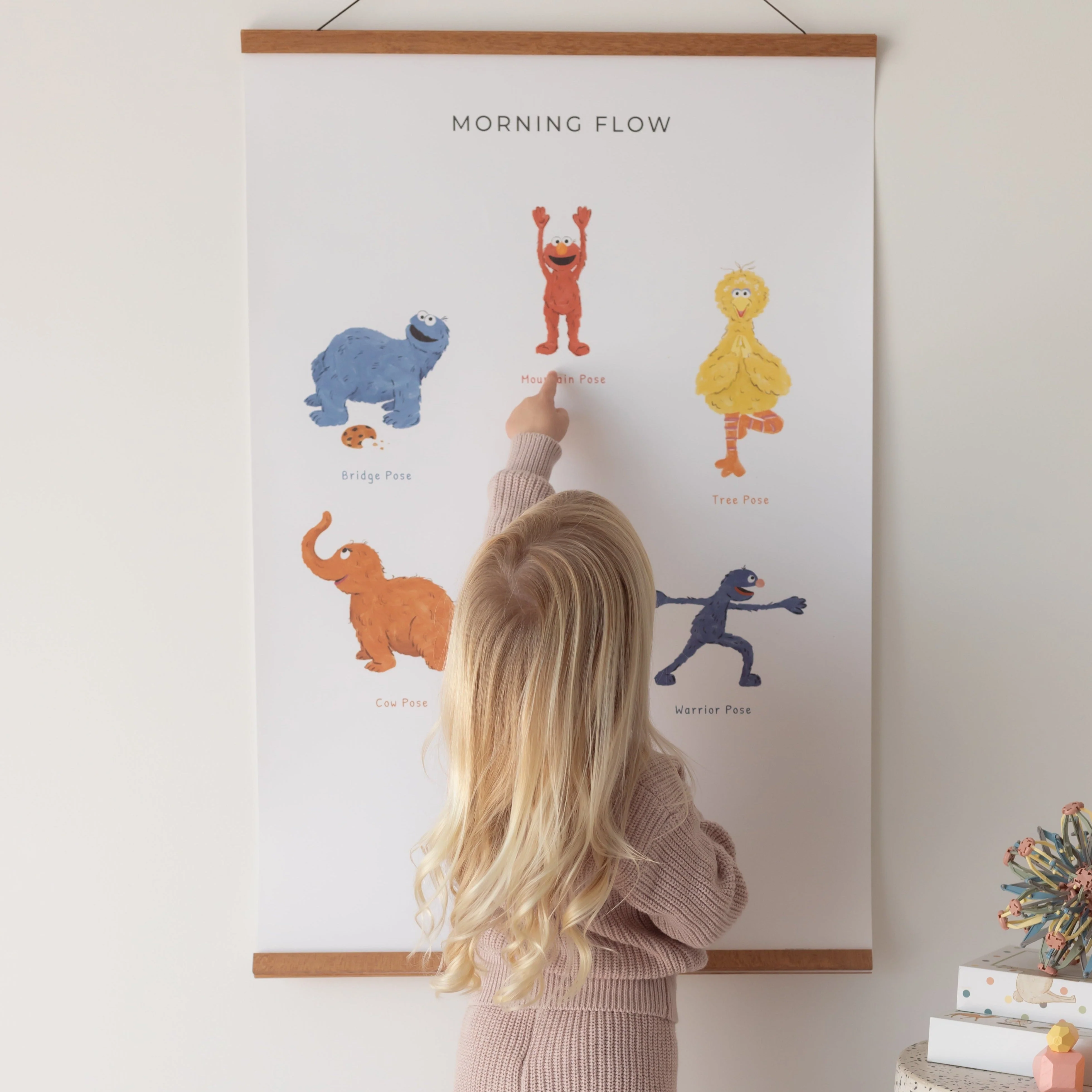 Mindful And Co Double-Sided Sesame Street Yoga Poses Print - Image 4
