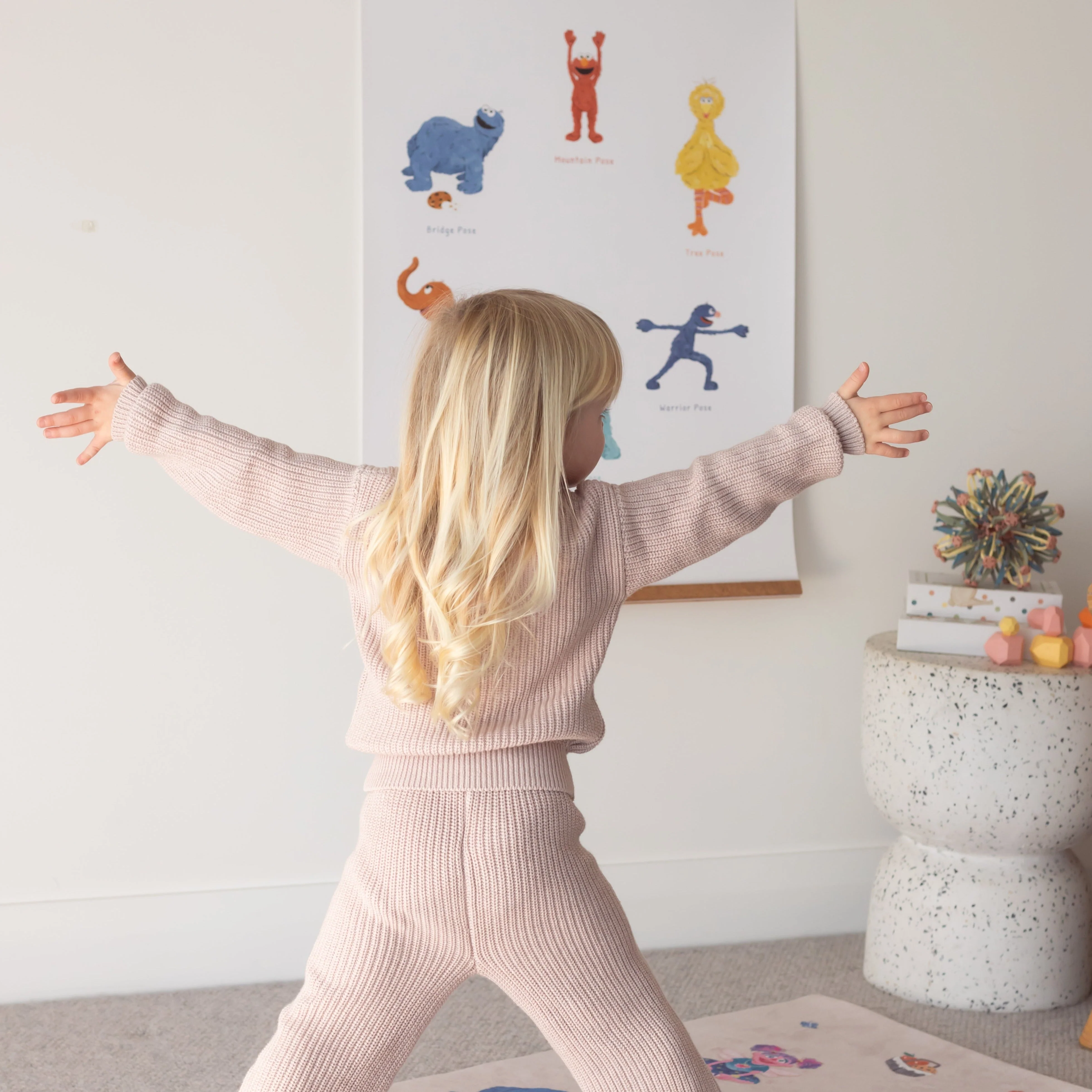 Mindful And Co Double-Sided Sesame Street Yoga Poses Print - Image 5