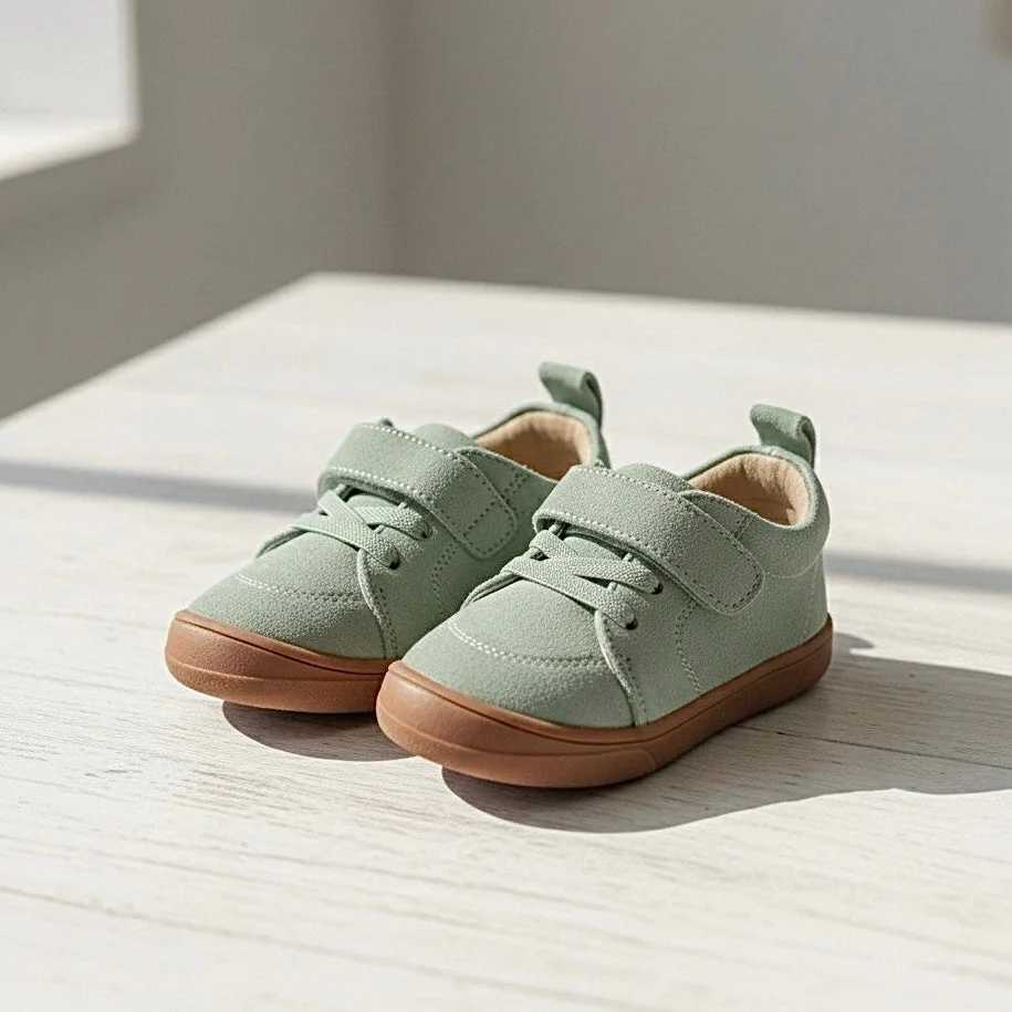 Ozznek Shoes Moss Suede Sneakers – Everyday Barefoot Sneakers for Toddlers & Kids - Image 2