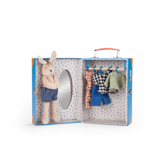 Moulin Roty Sylvain Little Wardrobe Suitcase - The Big Family