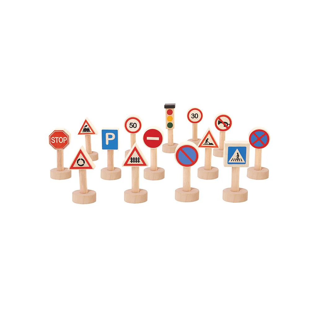 PlanToys Set Of Traffic Signs & Lights