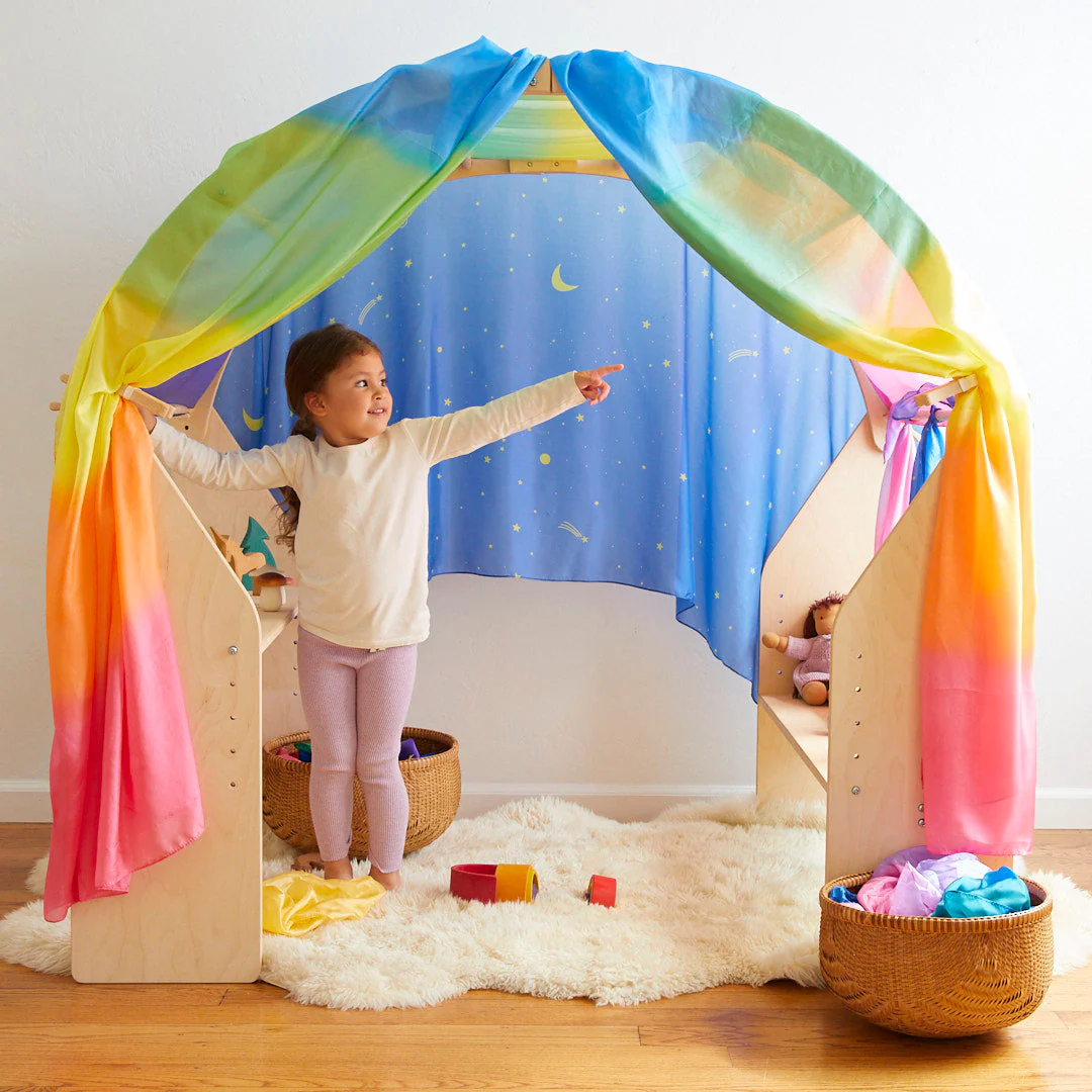 Sarah's Silks Double Rainbow Playsilk