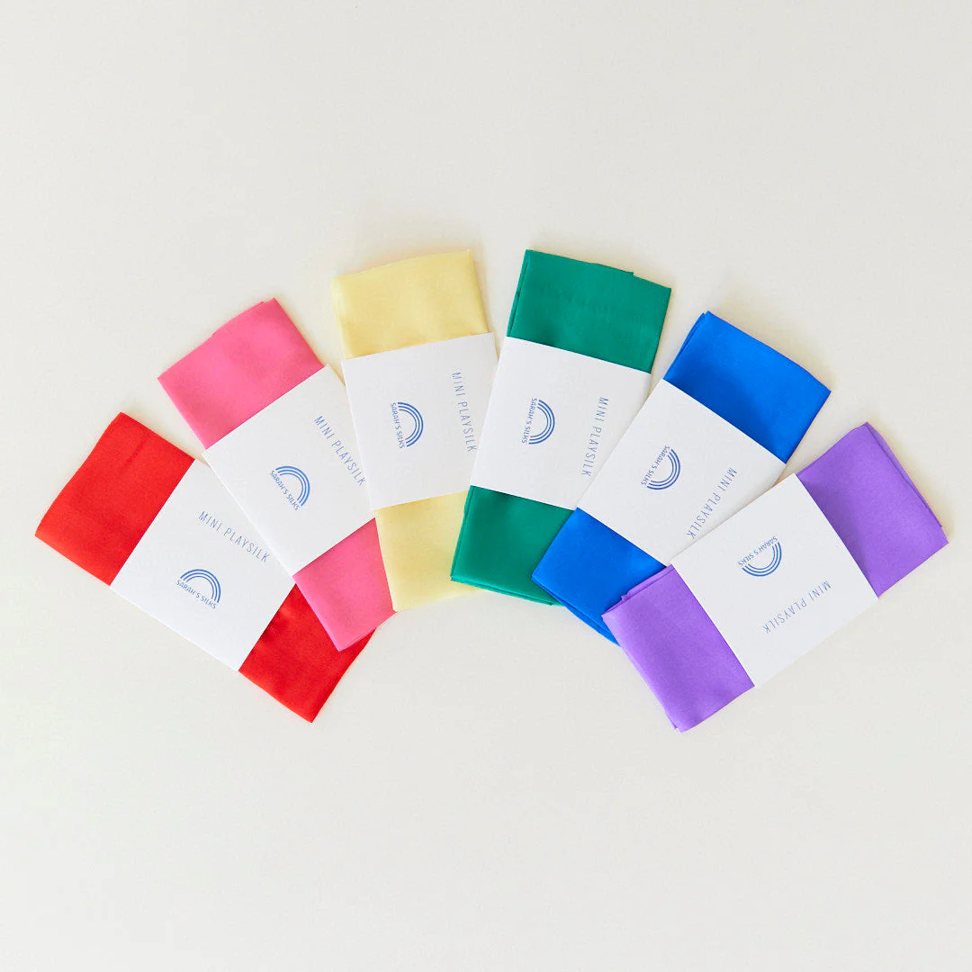 Sarah's Silks Mini Primary Playsilk Set