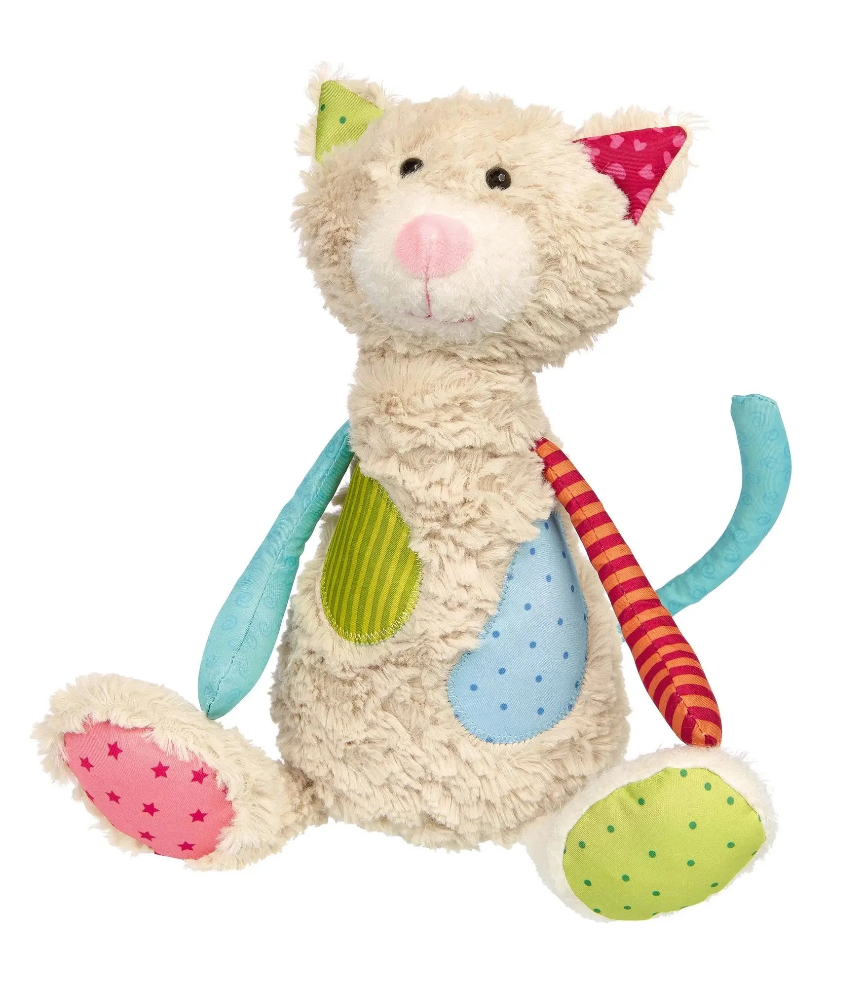 Sigikid Patchwork Cat Plush Toy