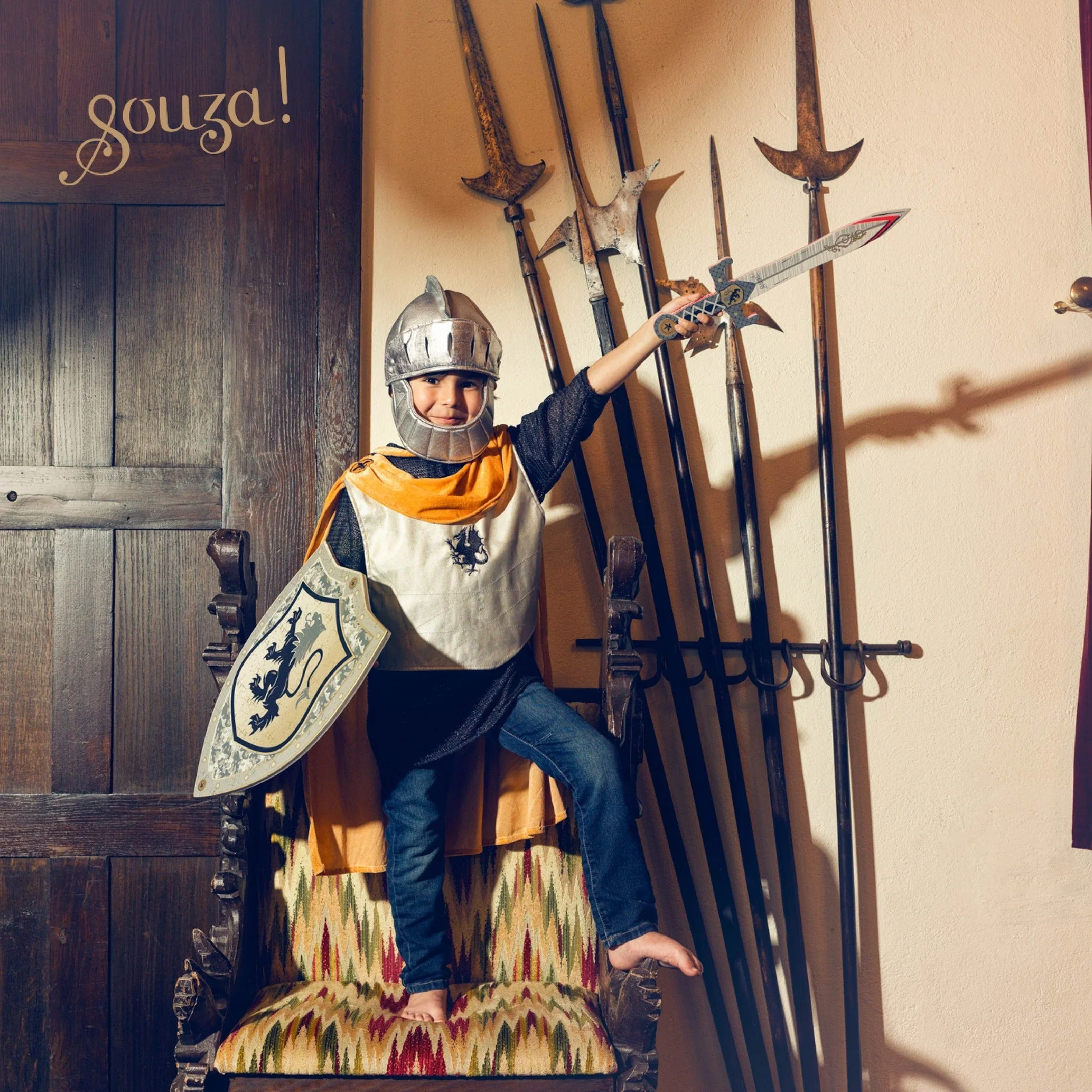 Souza Ramon Knight Costume for Kids - Image 3