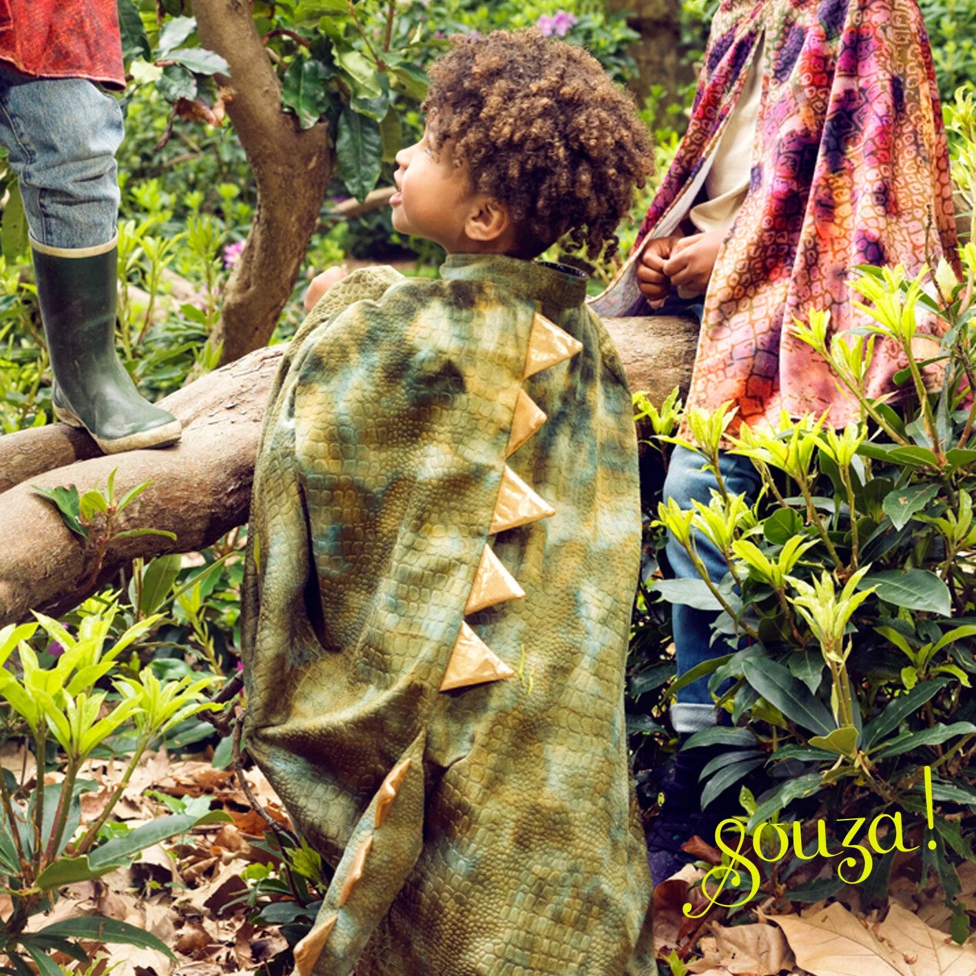 Souza T rex Green Dragon Costume Cape for Kids - Image 4