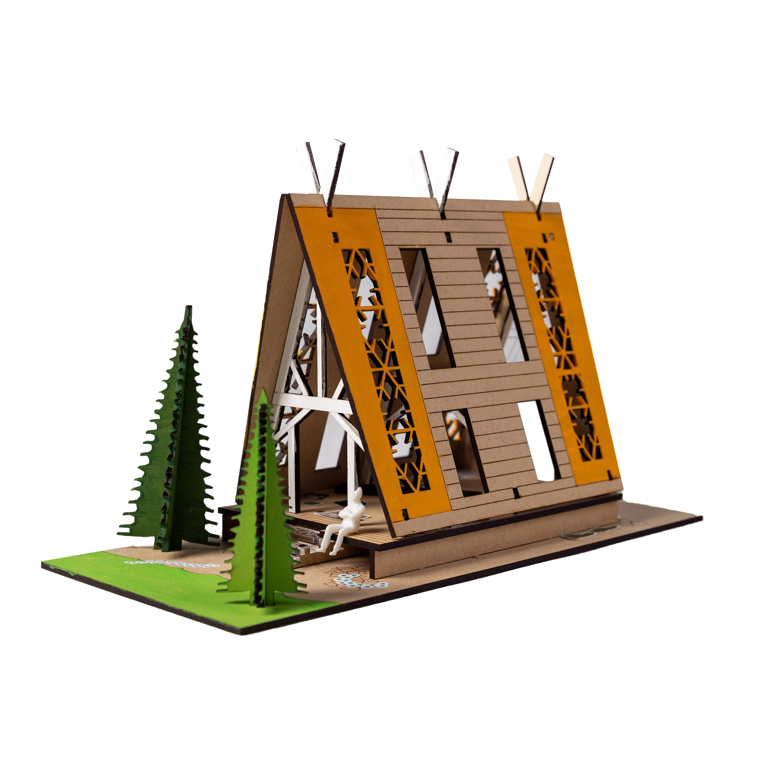 Stix-Brix EVERGREEN CABIN