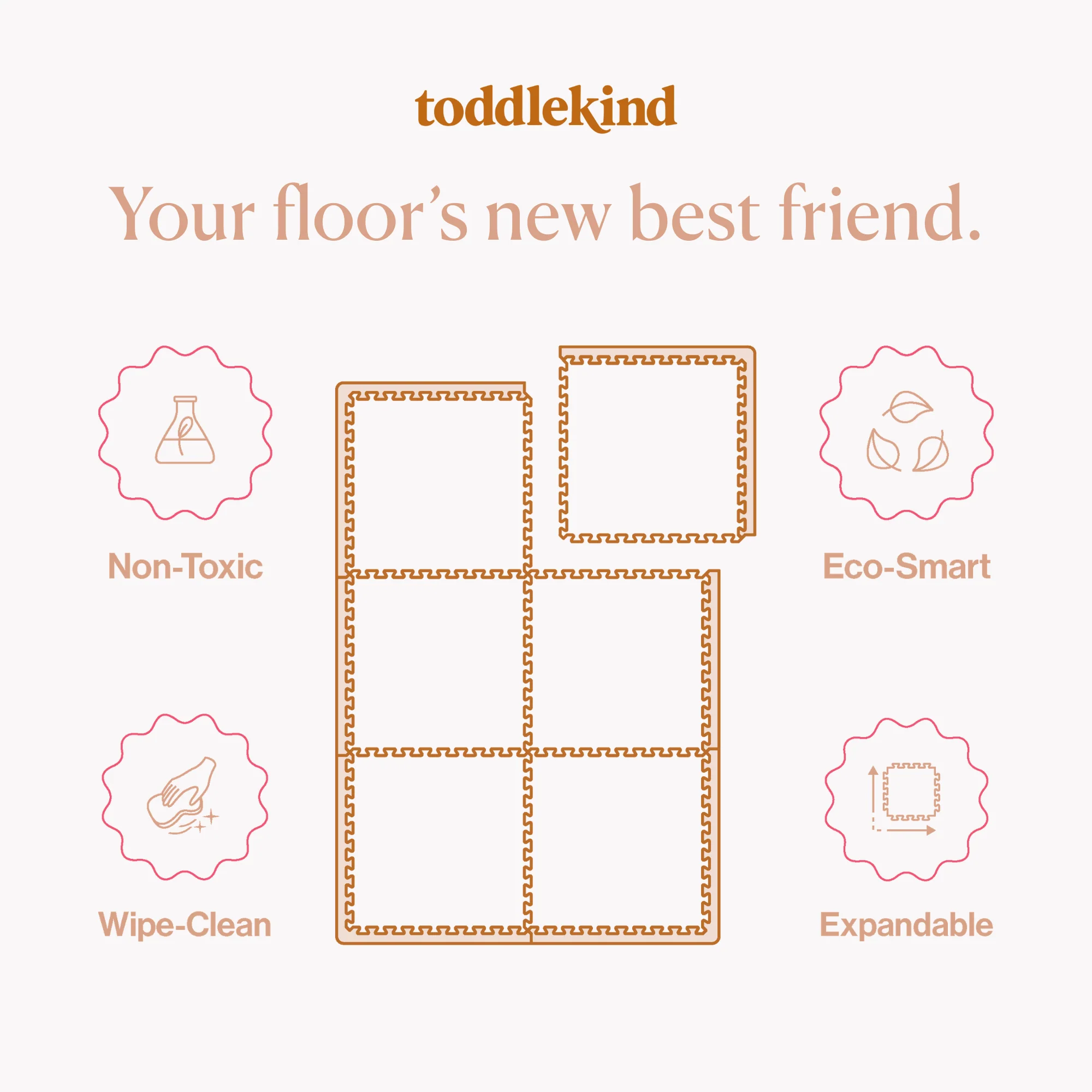 Toddlekind Haven Playmat | Tulum - Bone - Image 13