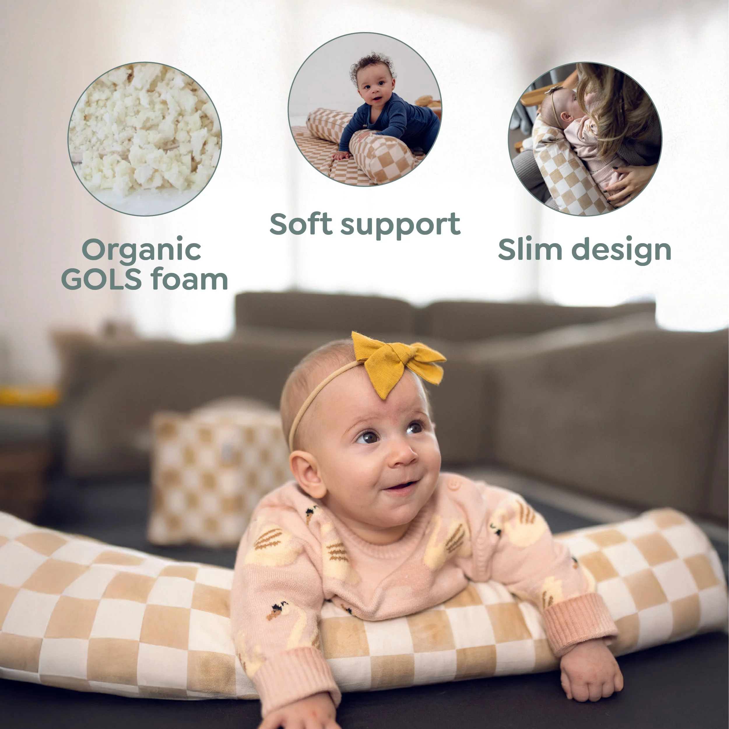 Toki Kids Bold Stripe Support Pillow - Image 7