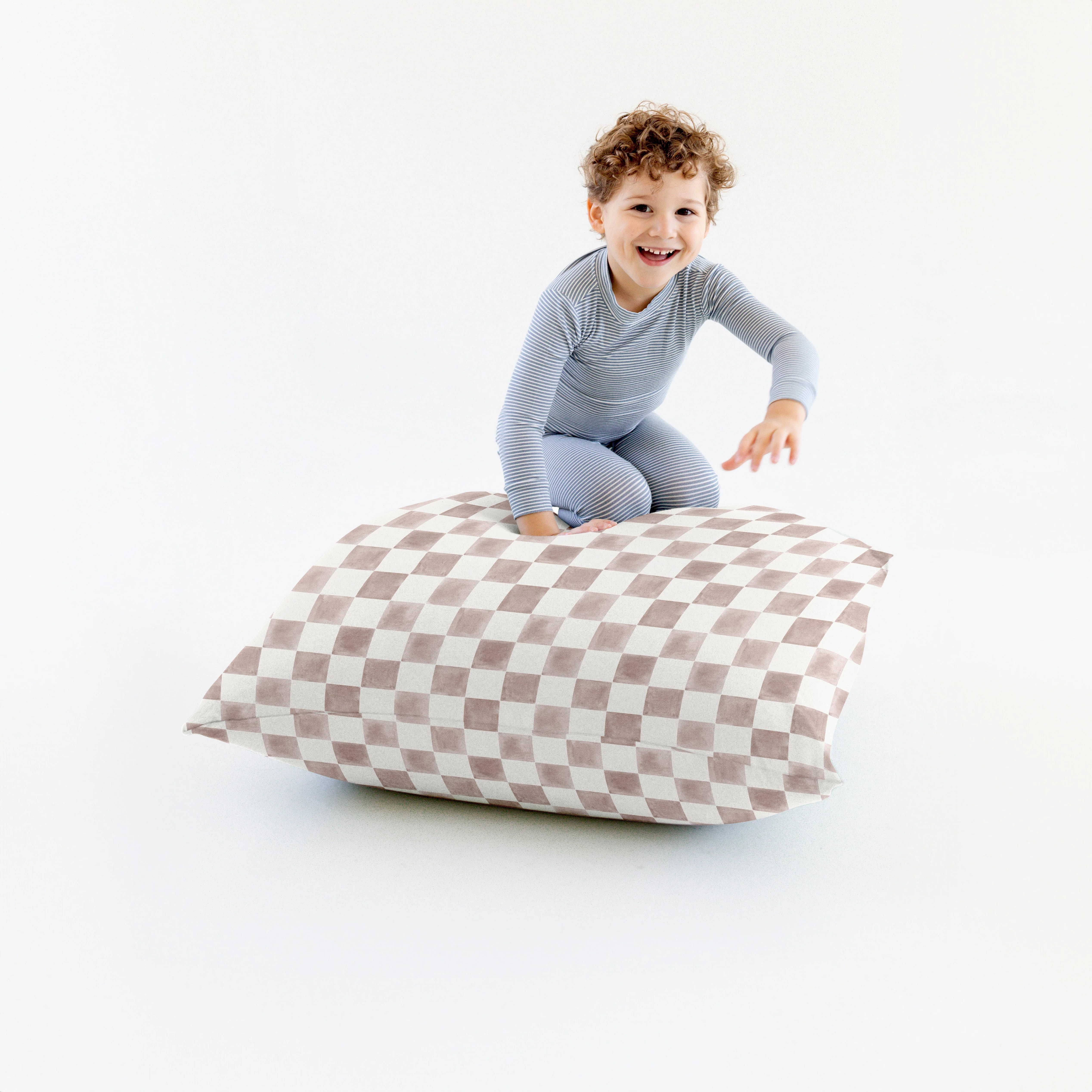 Toki Kids Checker Gumdrop Bean Bag