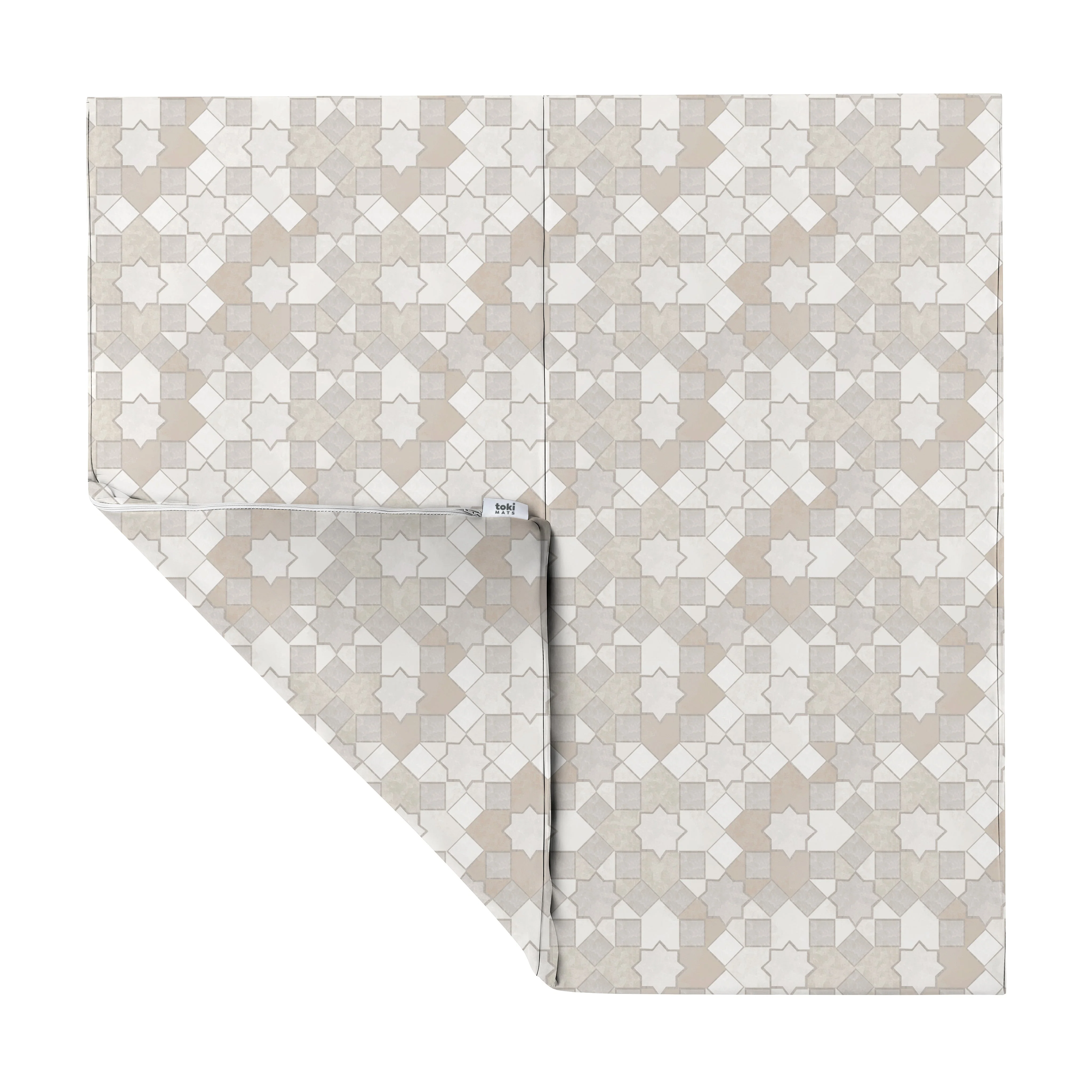 Toki Kids Grey Mosaic Vegan Leather Mat