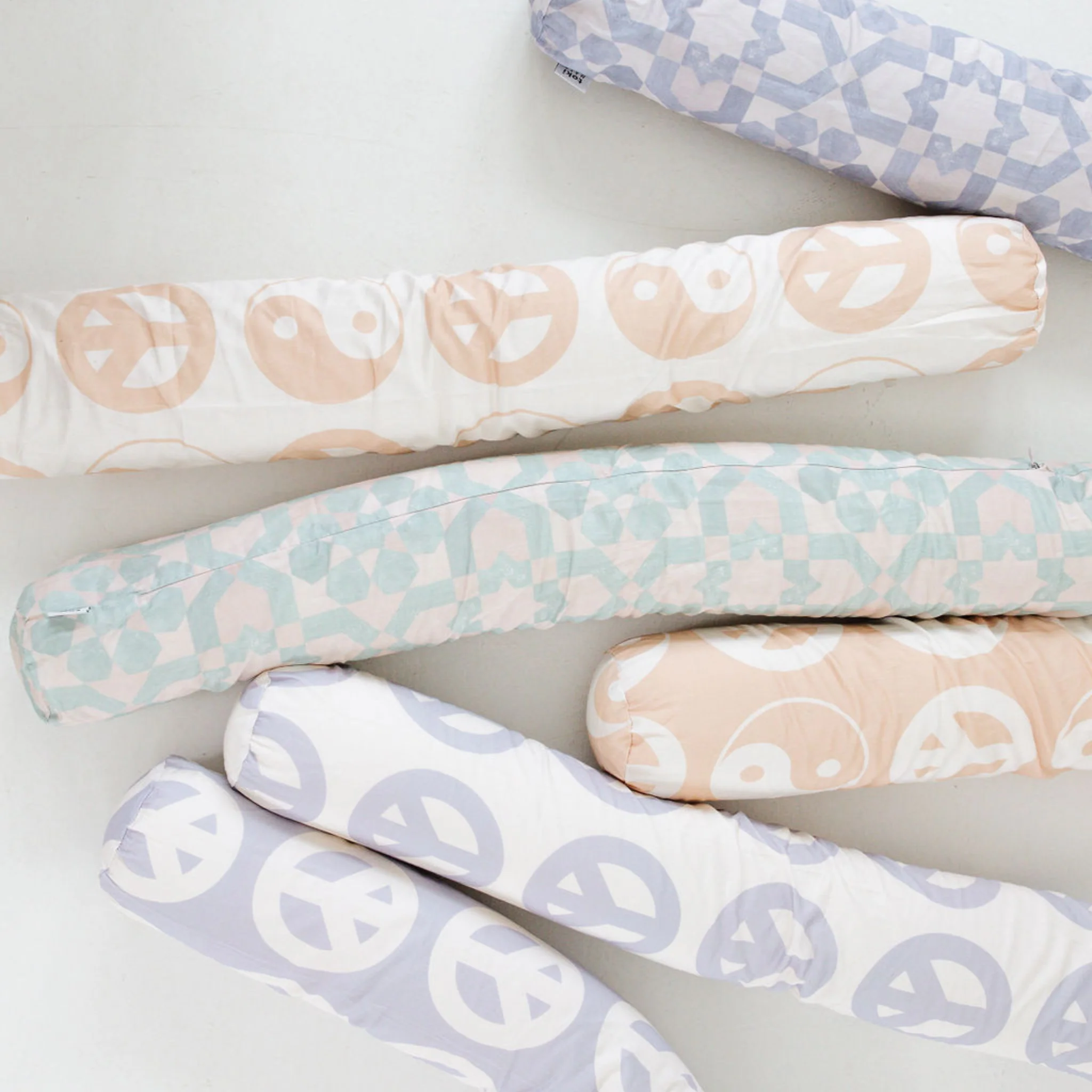 Toki Kids Lavender Peace Sign Support Pillow - Image 6