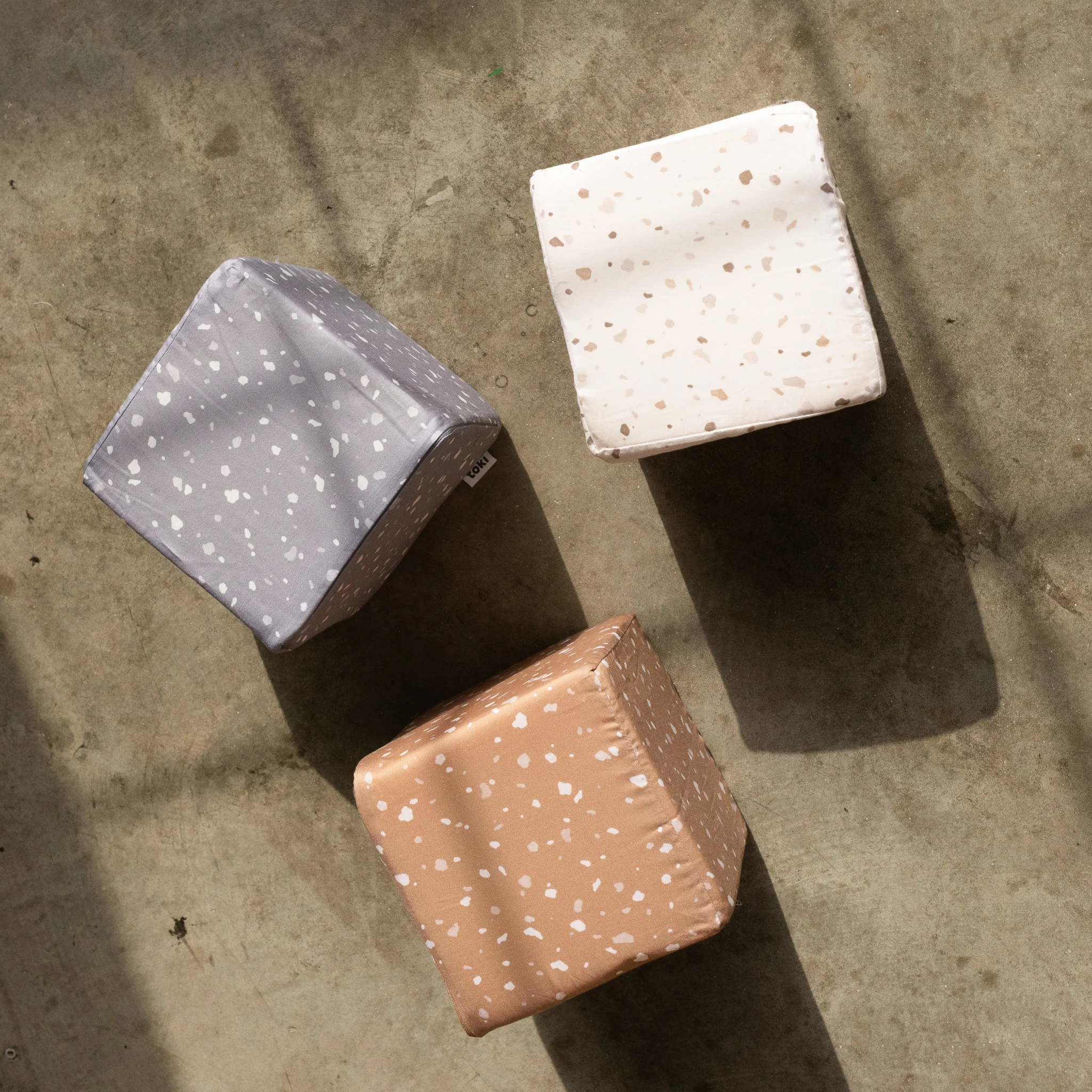 Toki Kids Terrazzo Slate Play Cube - Image 5