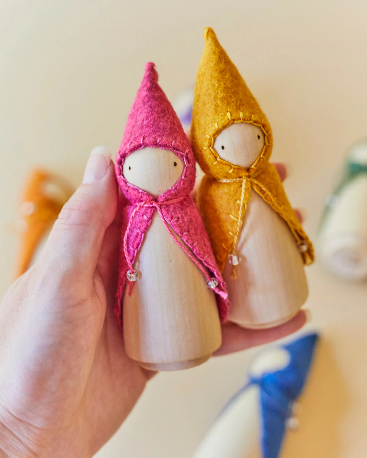 Wonderheart Blue Wooden Gnome - Image 8