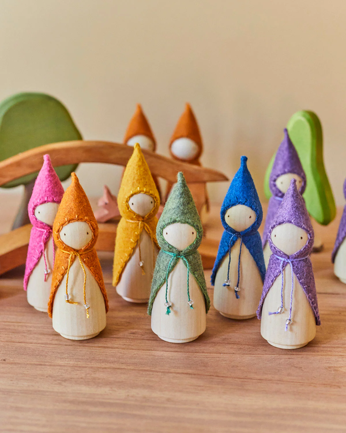 Wonderheart Green Wooden Gnome - Image 17