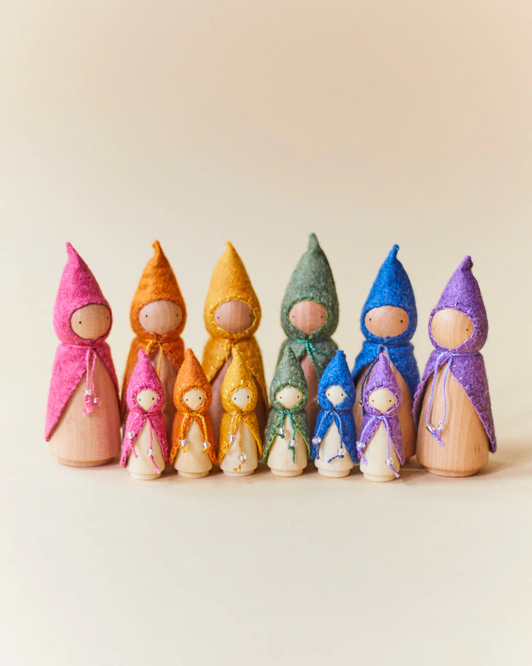 Wonderheart Mini Pink Wooden Gnome - Image 9