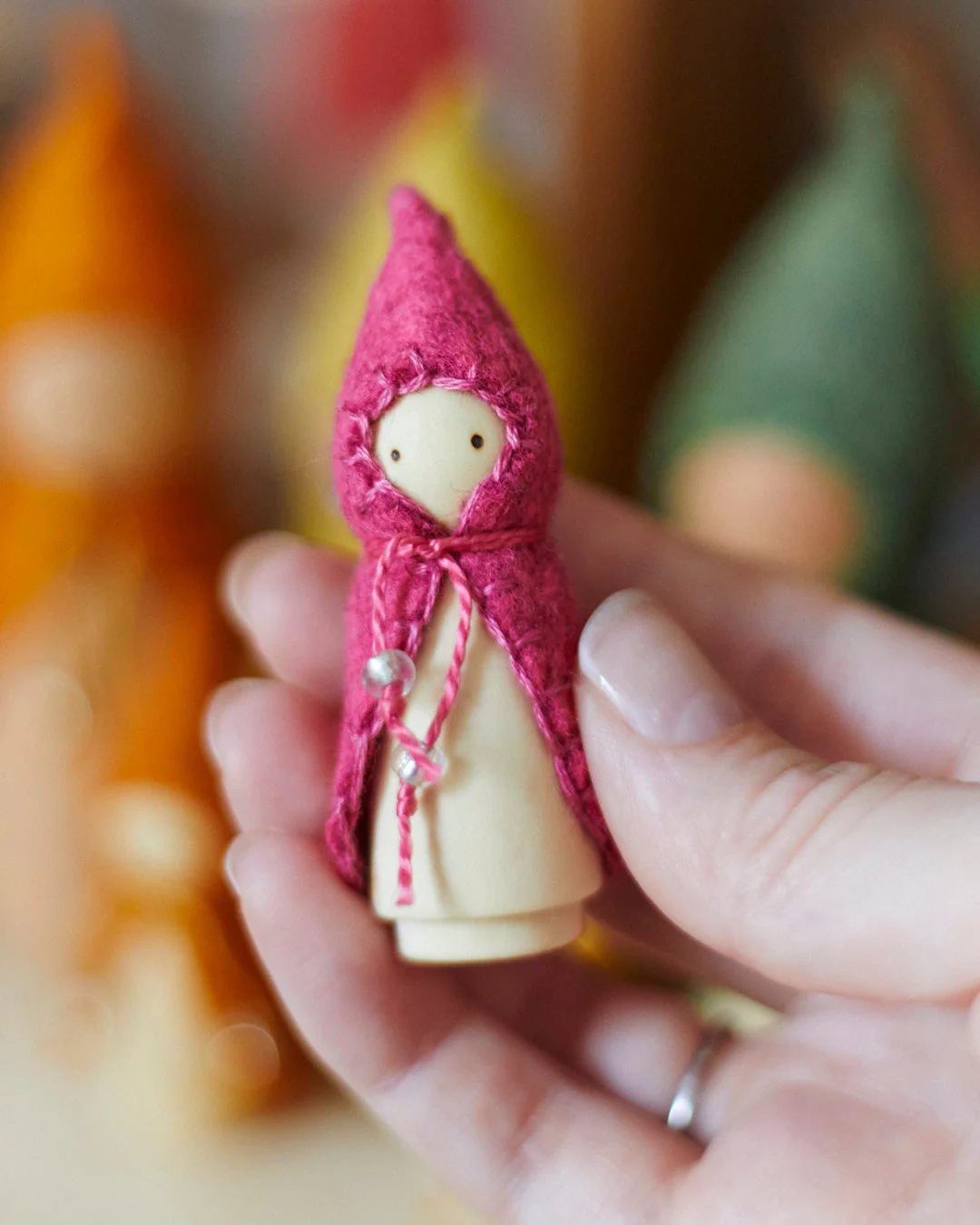 Wonderheart Mini Rainbow Wooden Gnome Set - Image 5