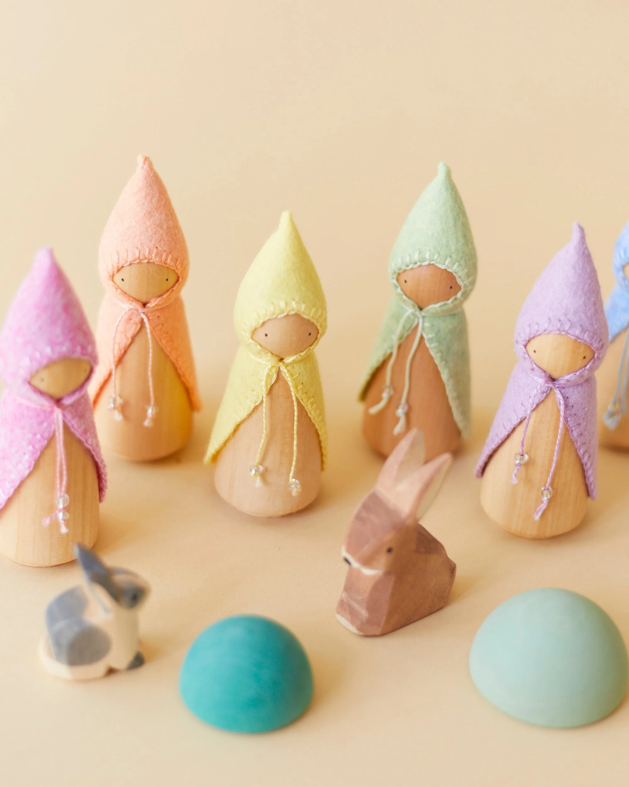Wonderheart Pastel Green Wooden Gnome - Image 7