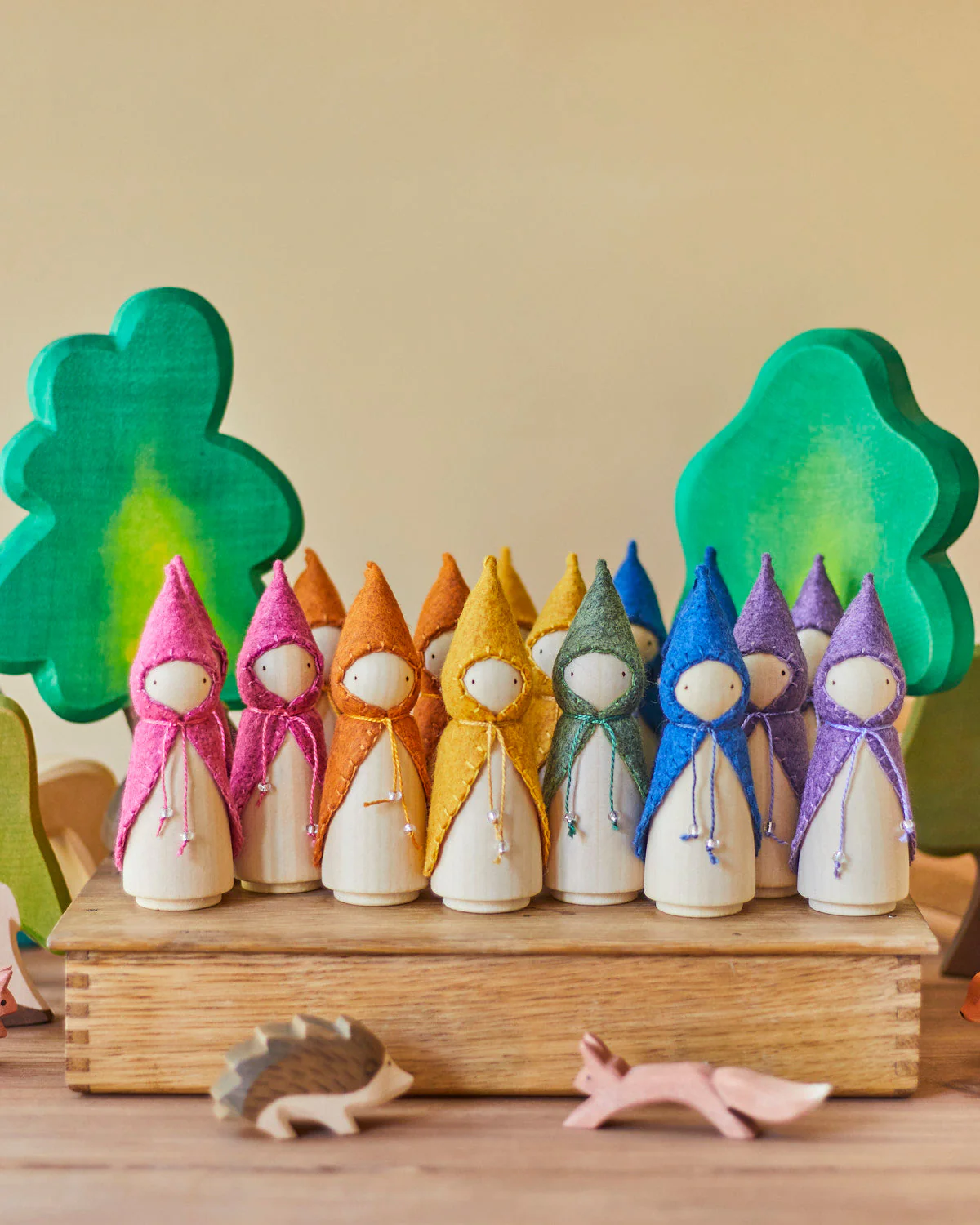 Wonderheart Purple Wooden Gnome - Image 22