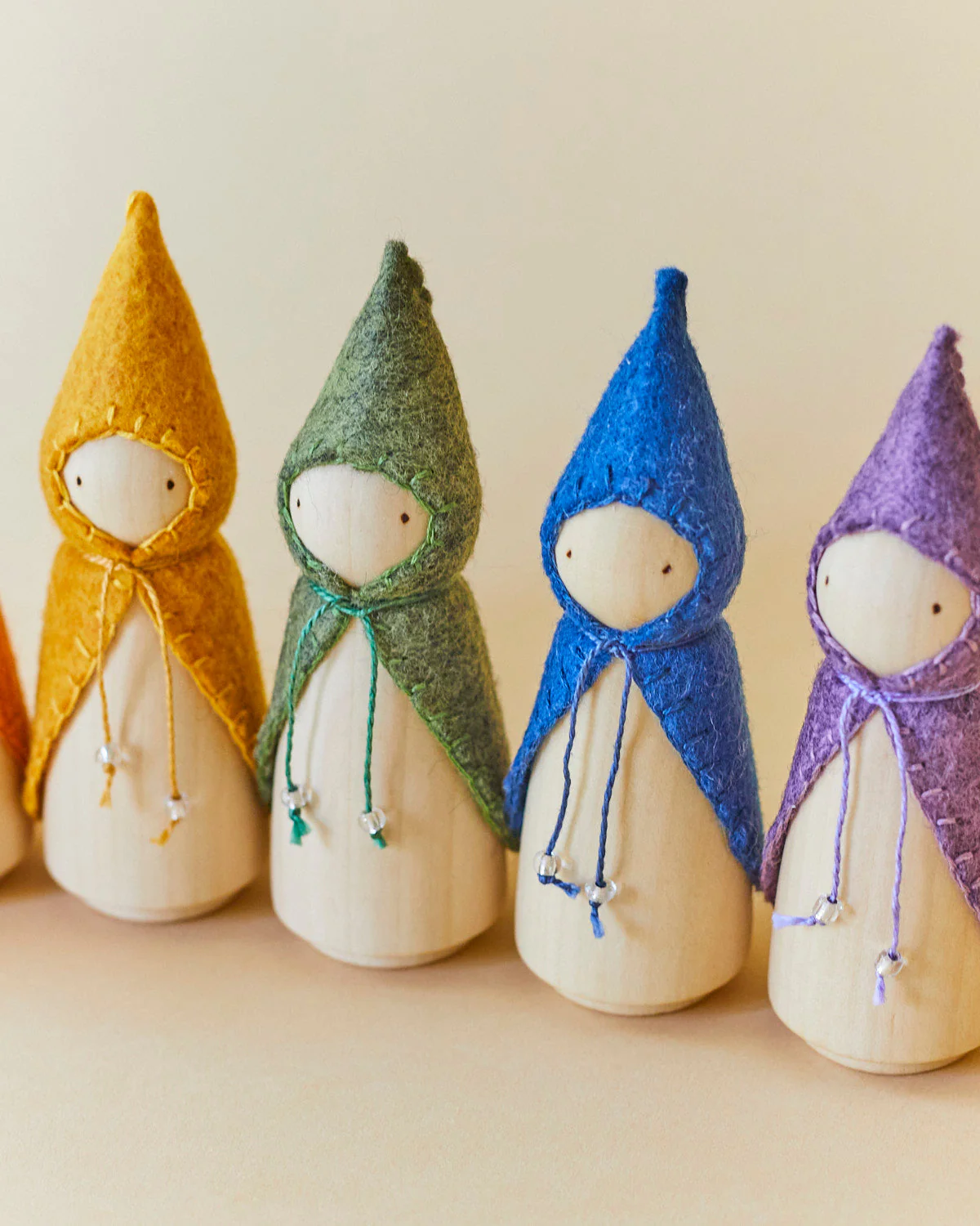 Wonderheart Purple Wooden Gnome - Image 4