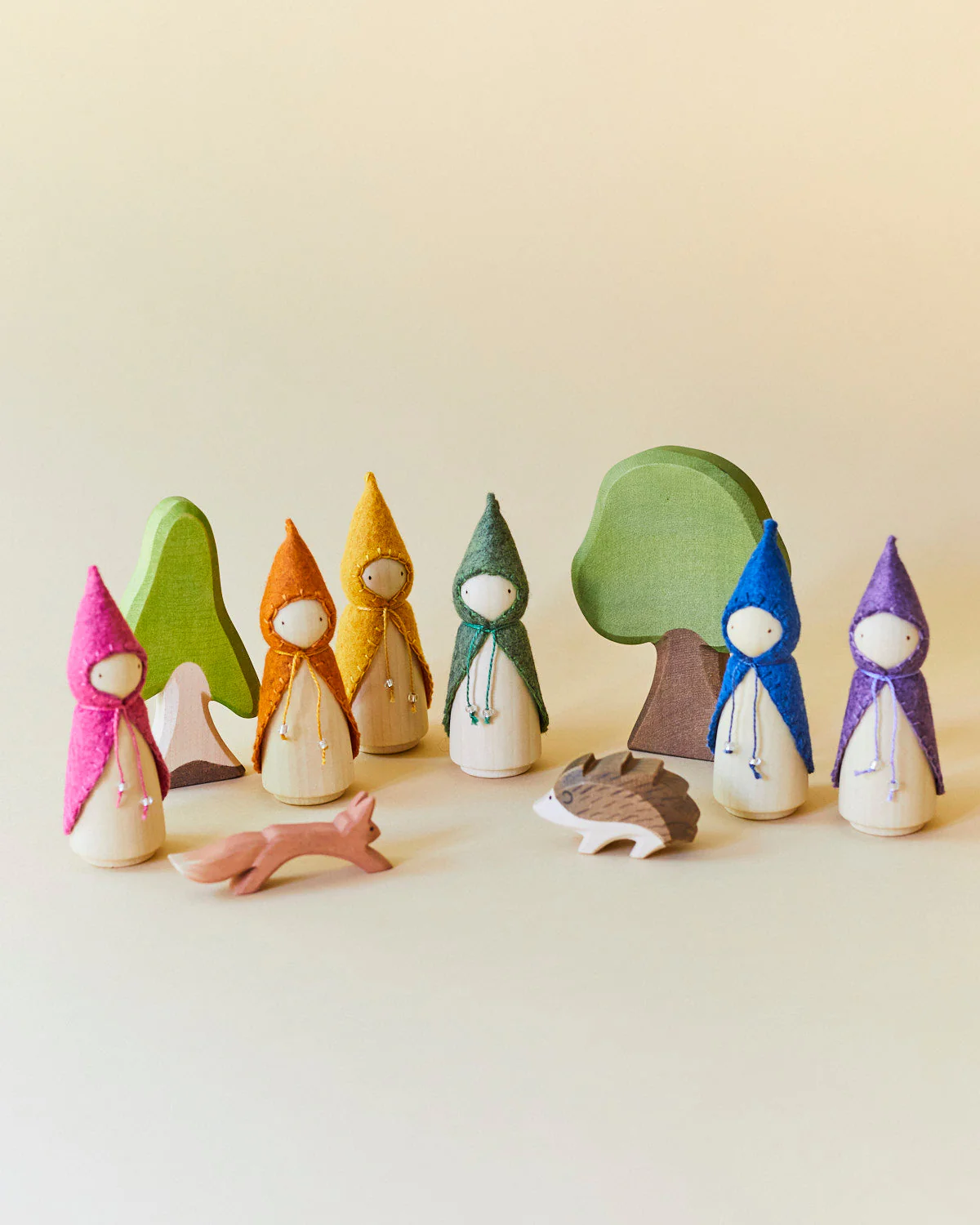 Wonderheart Purple Wooden Gnome - Image 9