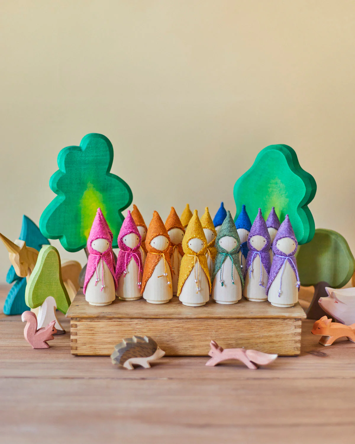 Wonderheart Rainbow Wooden Gnome Set - Image 10